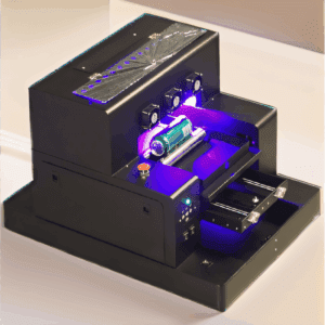 A4 UV Direct UV DTF rotary printer for printing on bottles, tumblers, phone cases, acrylic, glass, metal, and promotional products